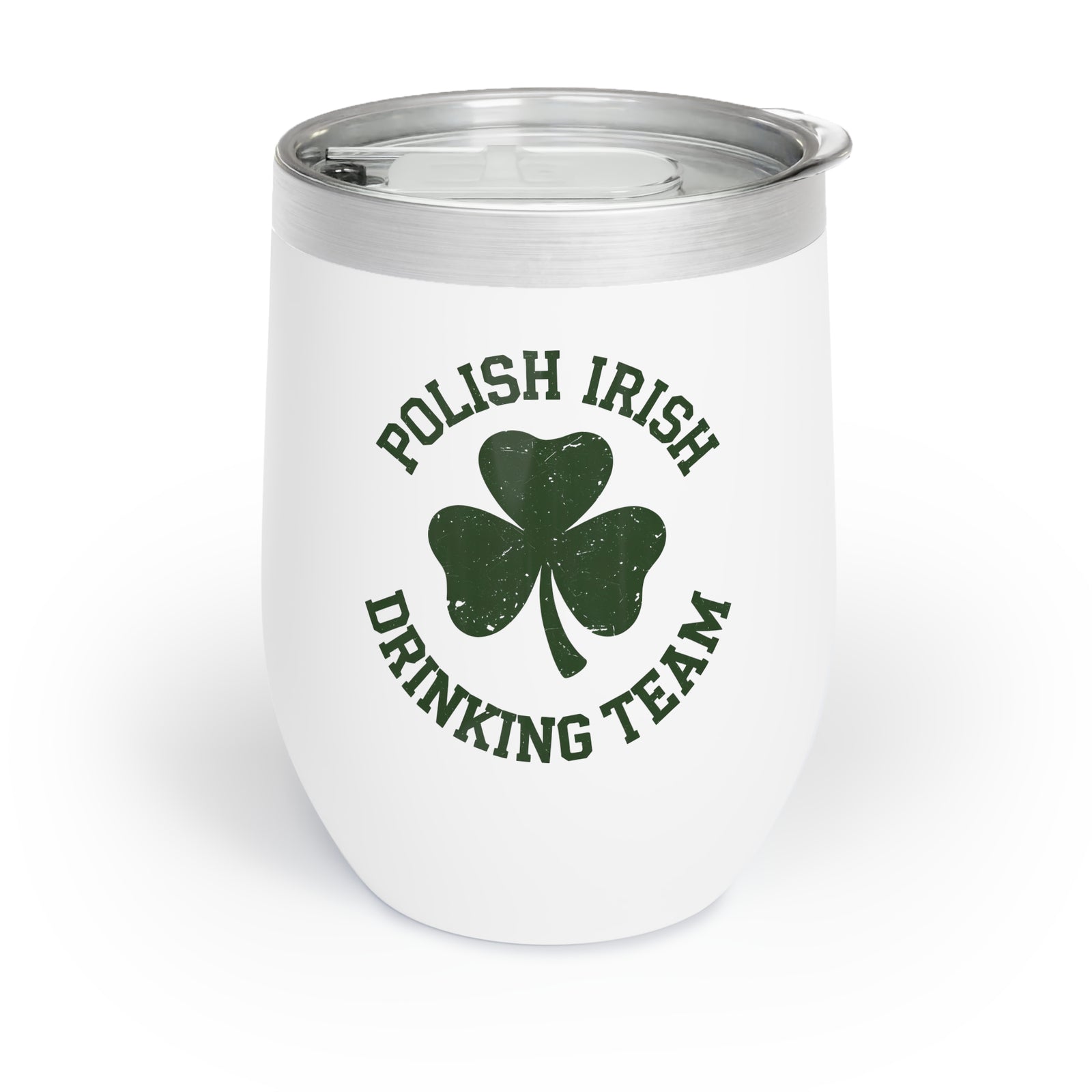 Polish Irish Drinking Team Wine Tumbler