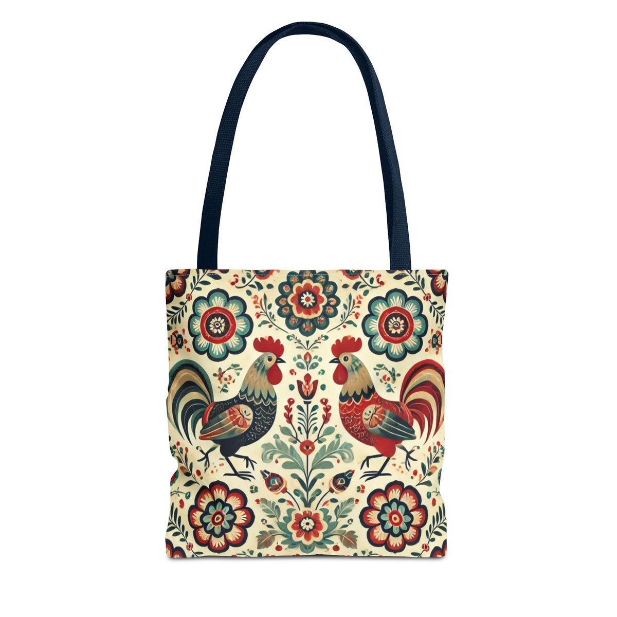 Polish Rooster Retro Themed Tote Bag