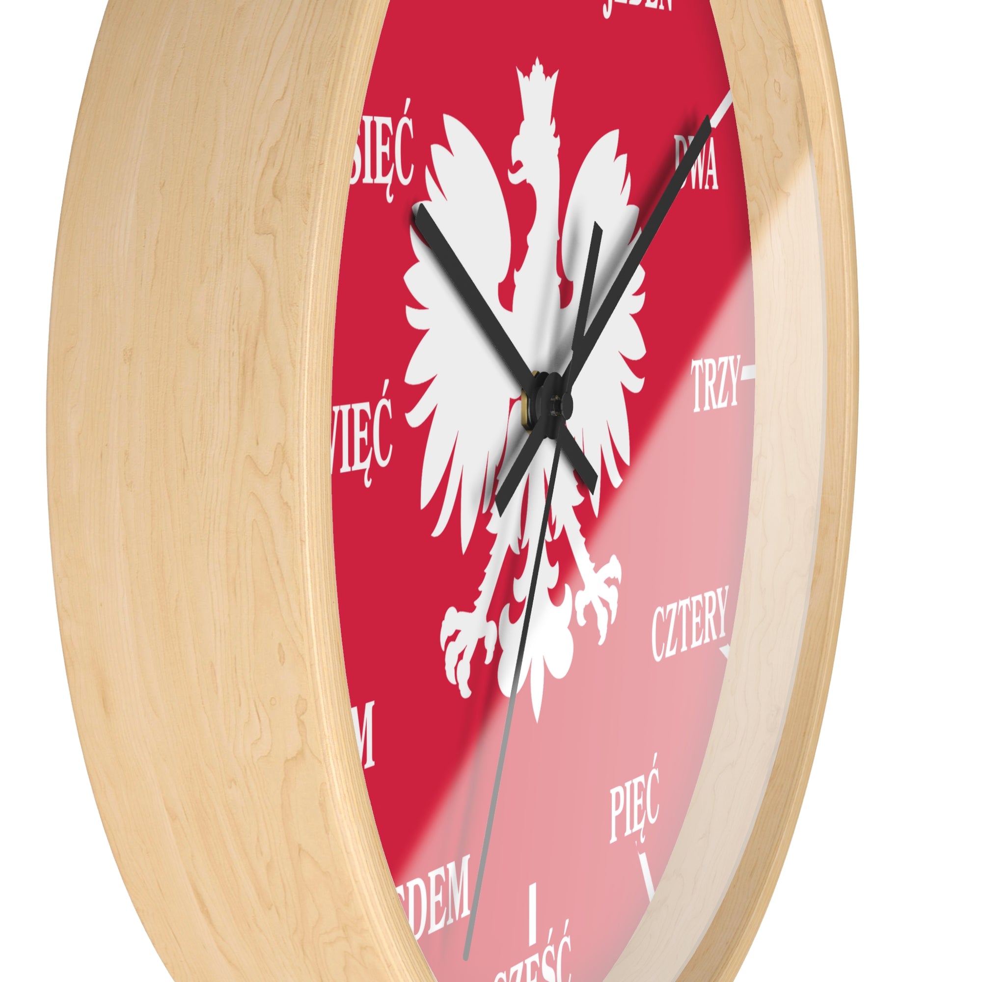 Polish Numbers Wall Clock