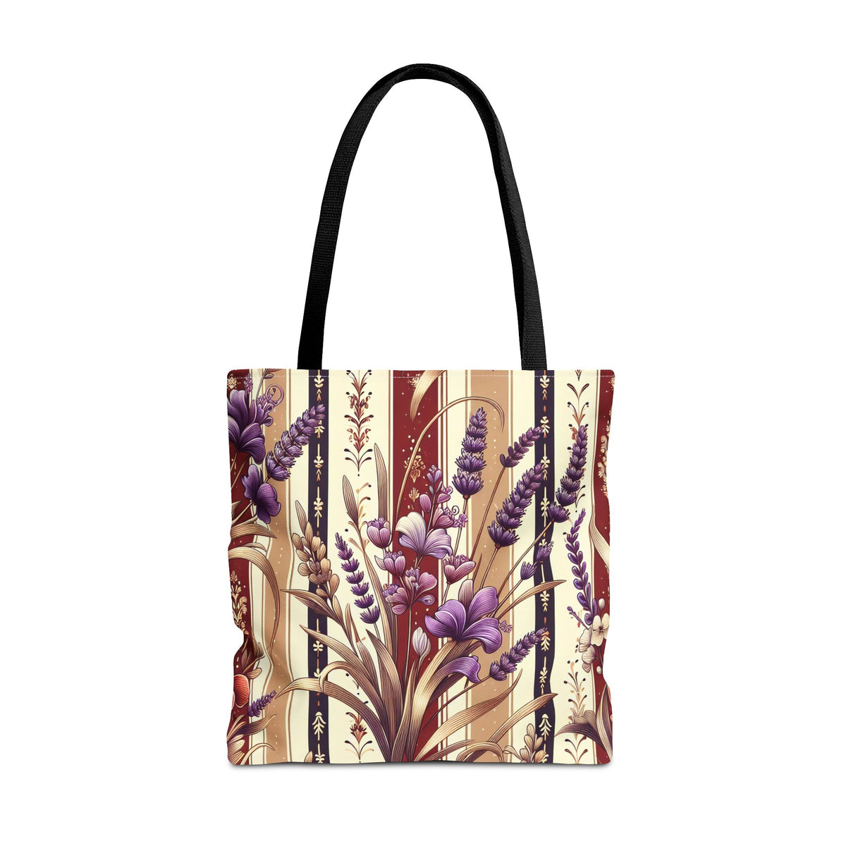 Lavender Floral Pattern Tote Bag