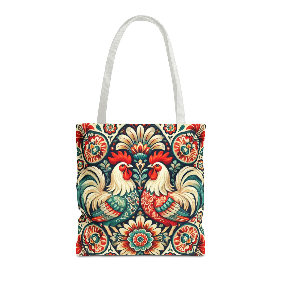 Retro Polish Chicken Pattern Tote Bag