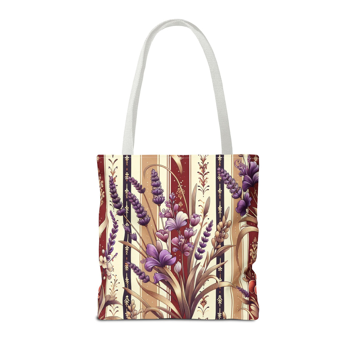 Lavender Floral Pattern Tote Bag