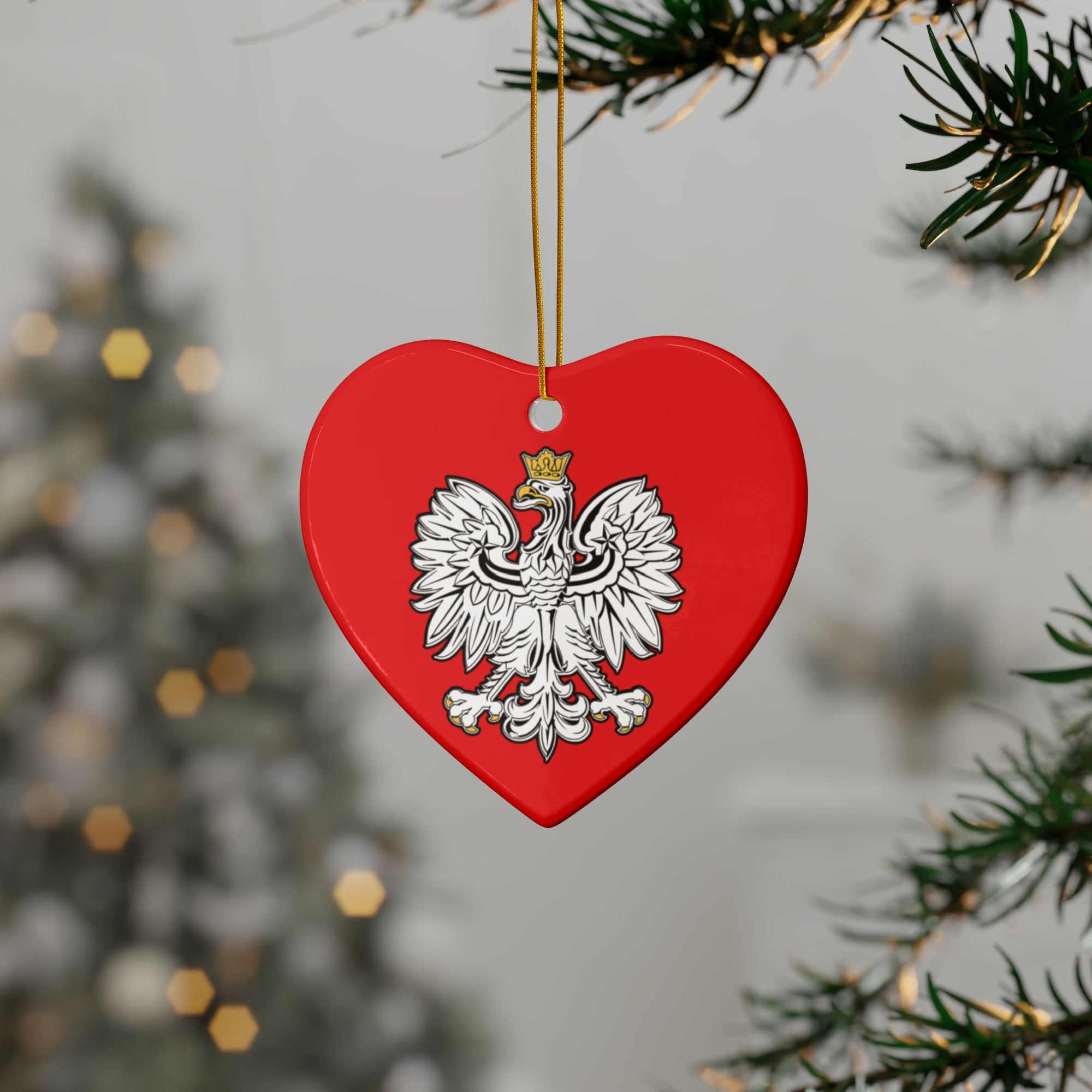 Polish Eagle Ceramic Ornaments