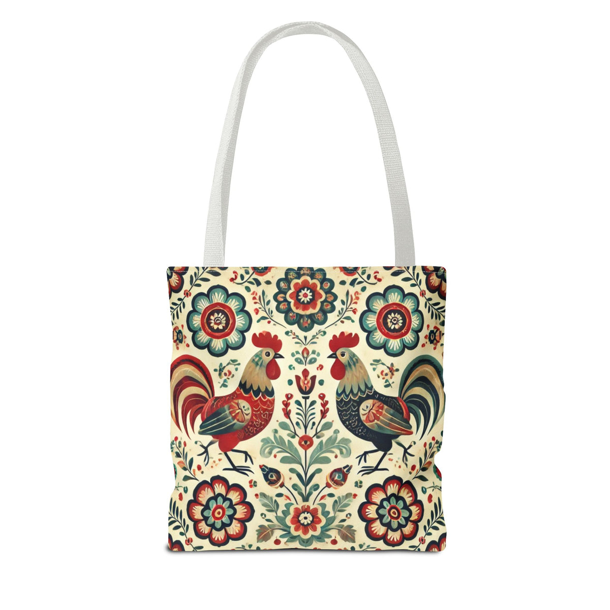 Polish Rooster Retro Themed Tote Bag