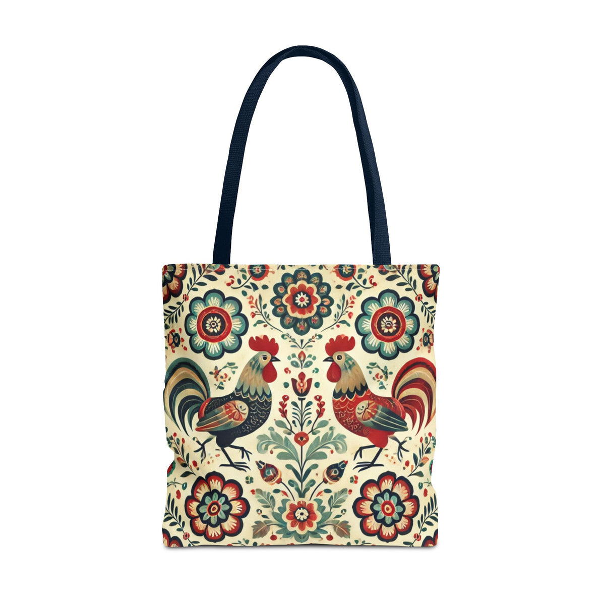 Polish Rooster Retro Themed Tote Bag