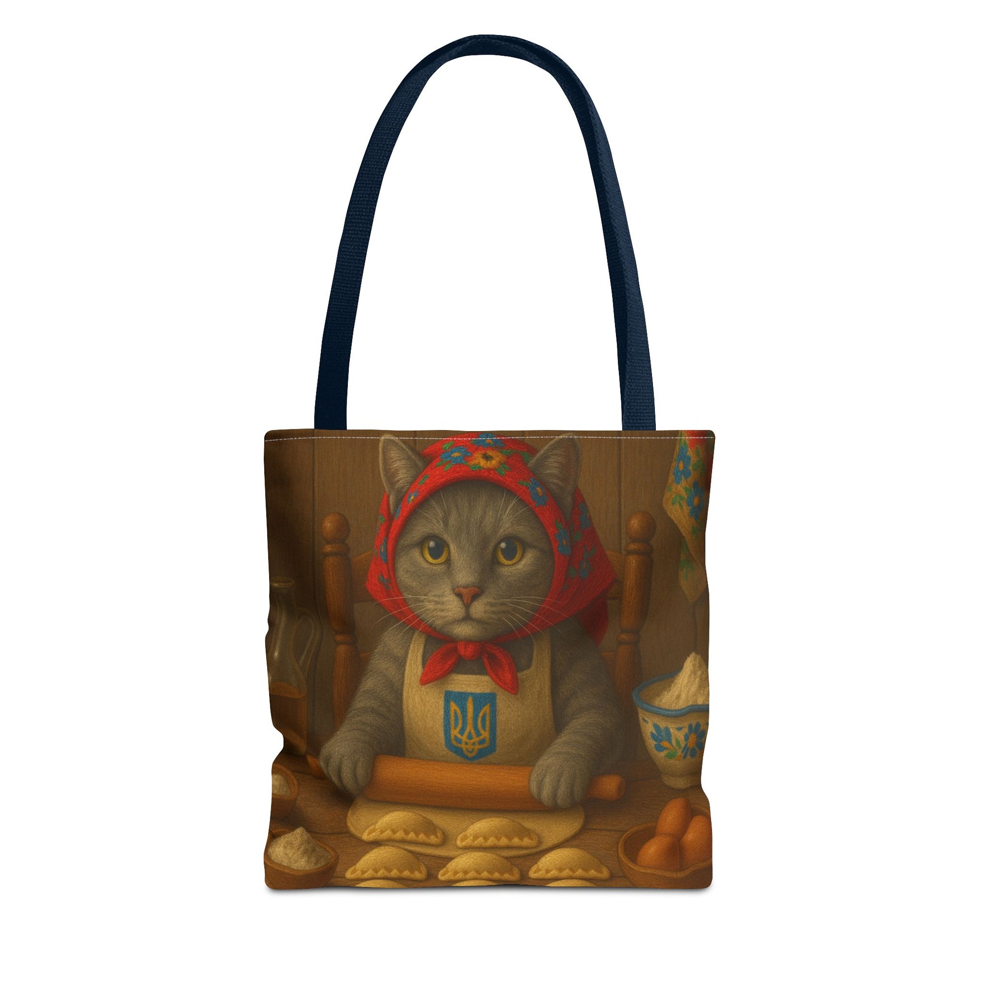 Baba Cat Ukrainian Babusia Making Varenyky
