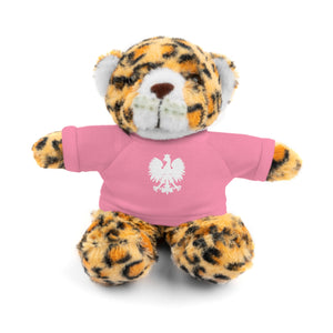 Stuffed Animals with Polish Eagle Tee - Pink / Jaguar / 8" - Polish Shirt Store