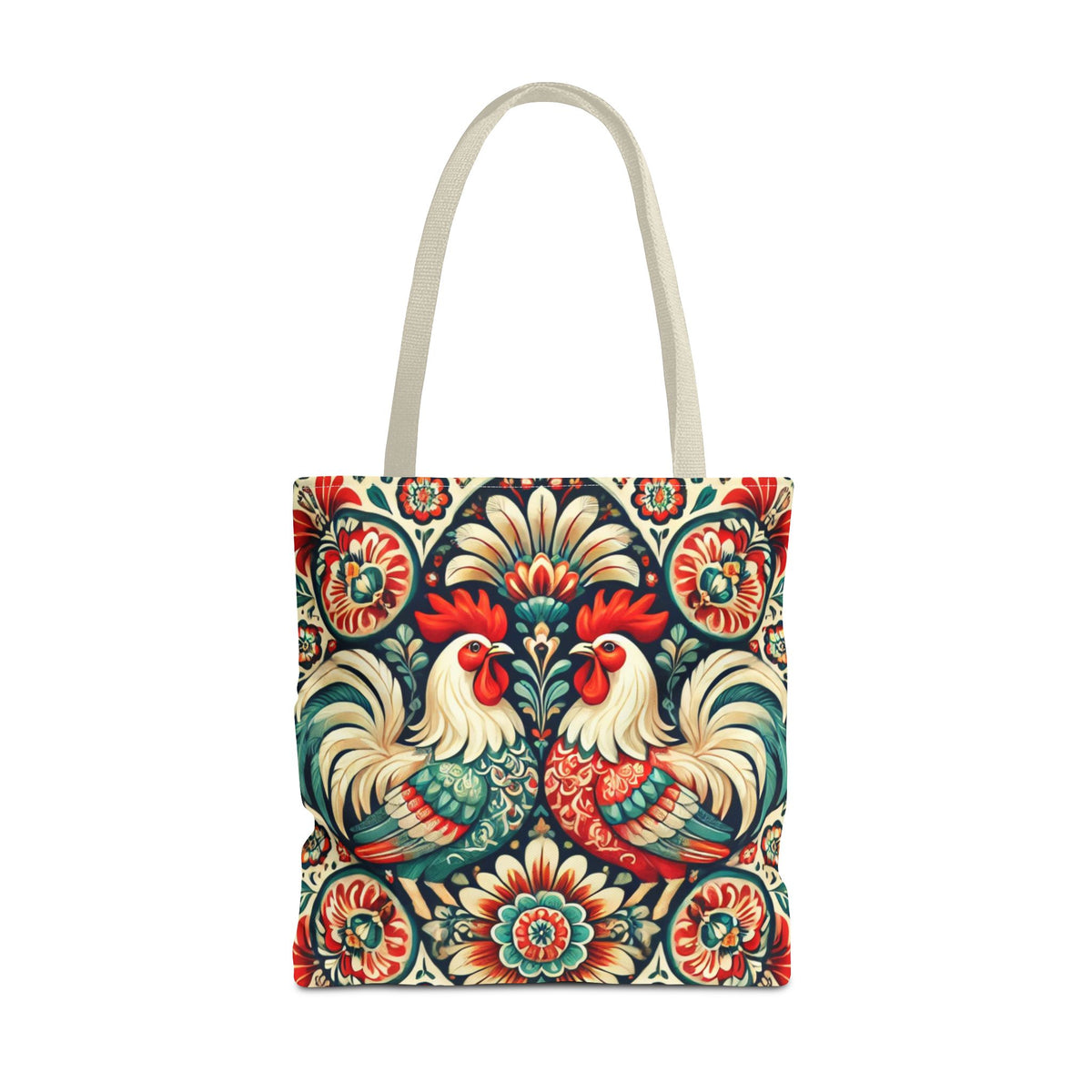 Retro Polish Chicken Pattern Tote Bag