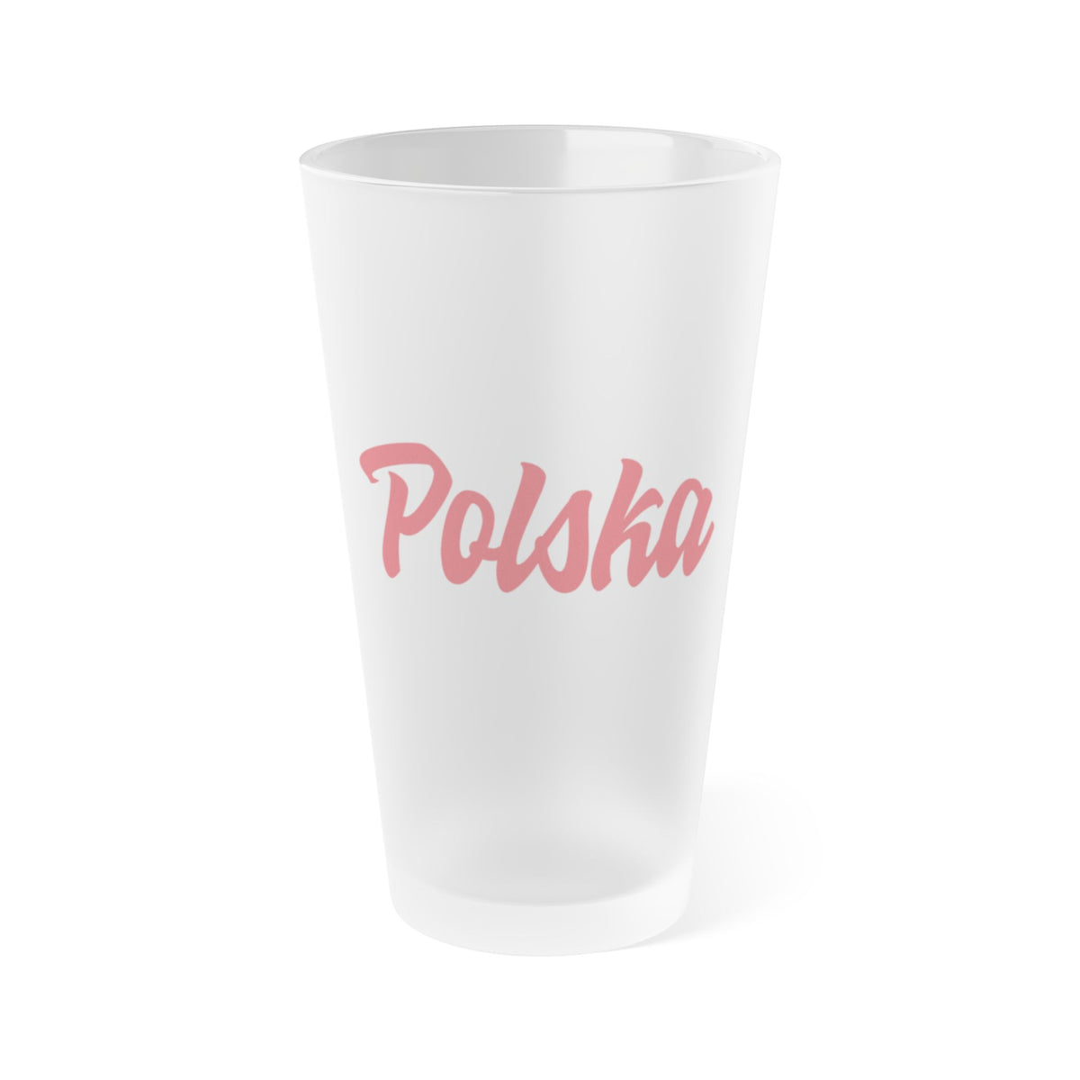 Polska Frosted Pint Glass, 16oz