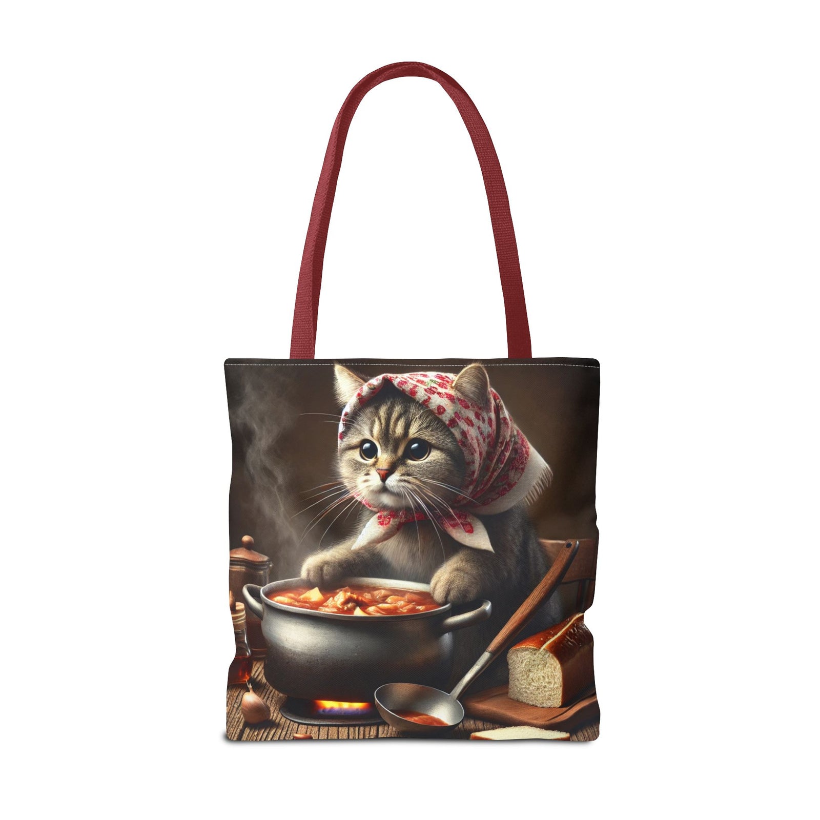 Cute Polish Cat Cooking Bigos Tote Bag