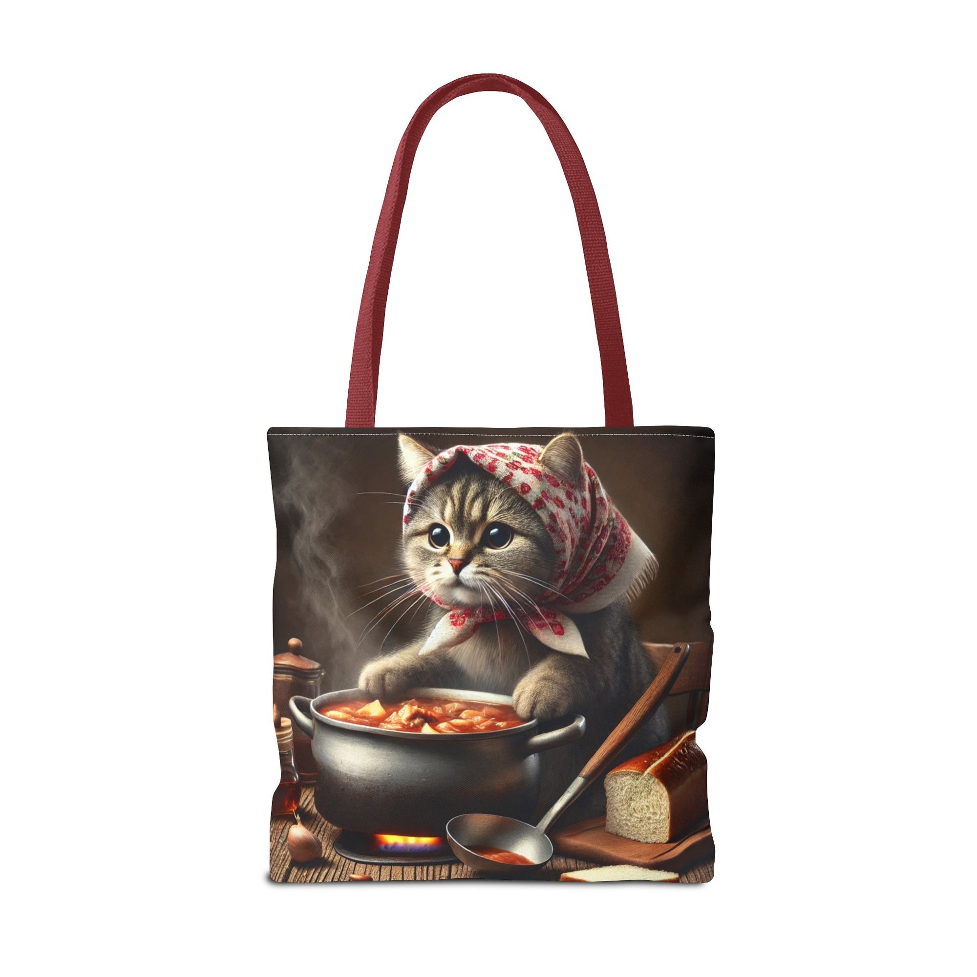 Cute Polish Cat Cooking Bigos Tote Bag
