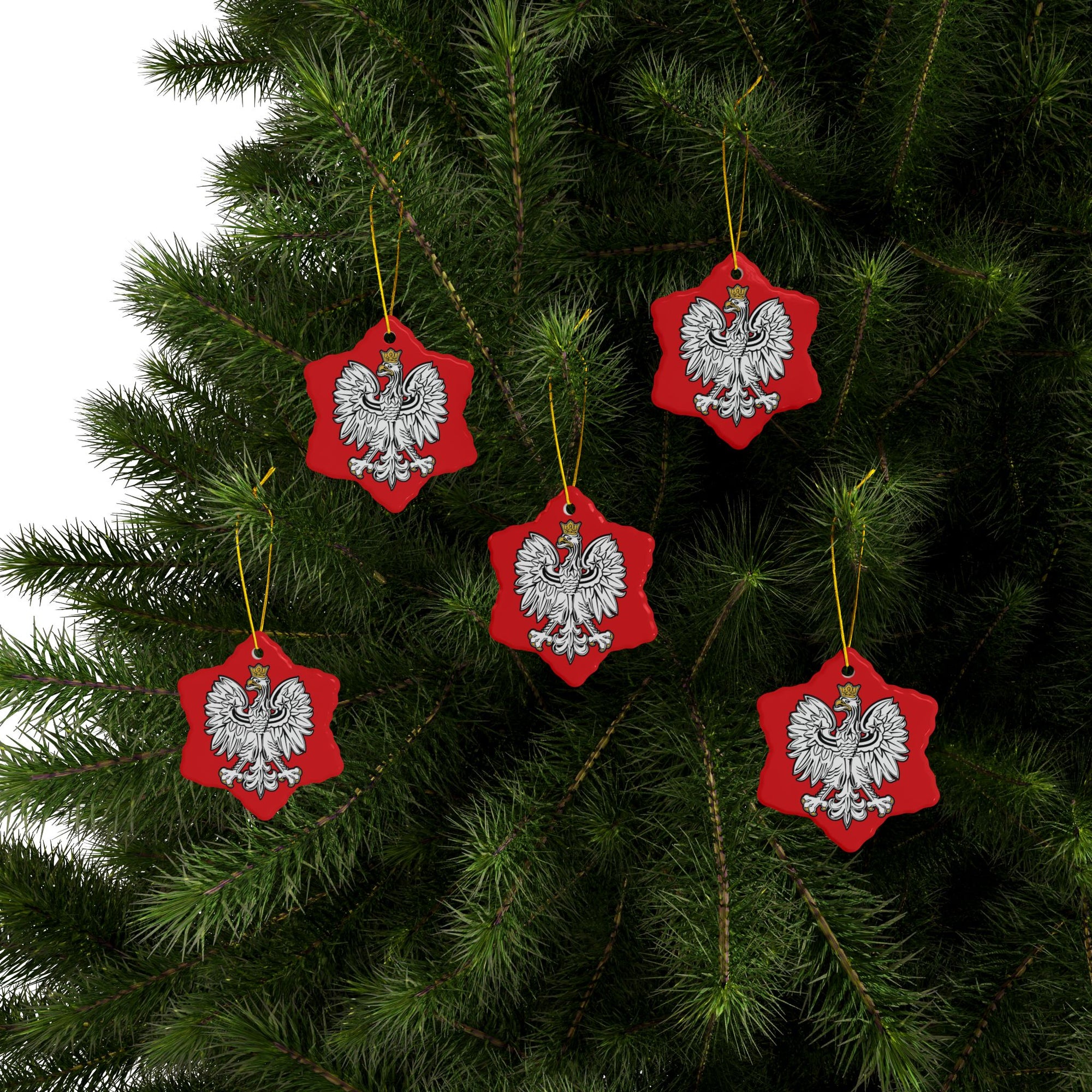 Polish Eagle Ceramic Ornaments