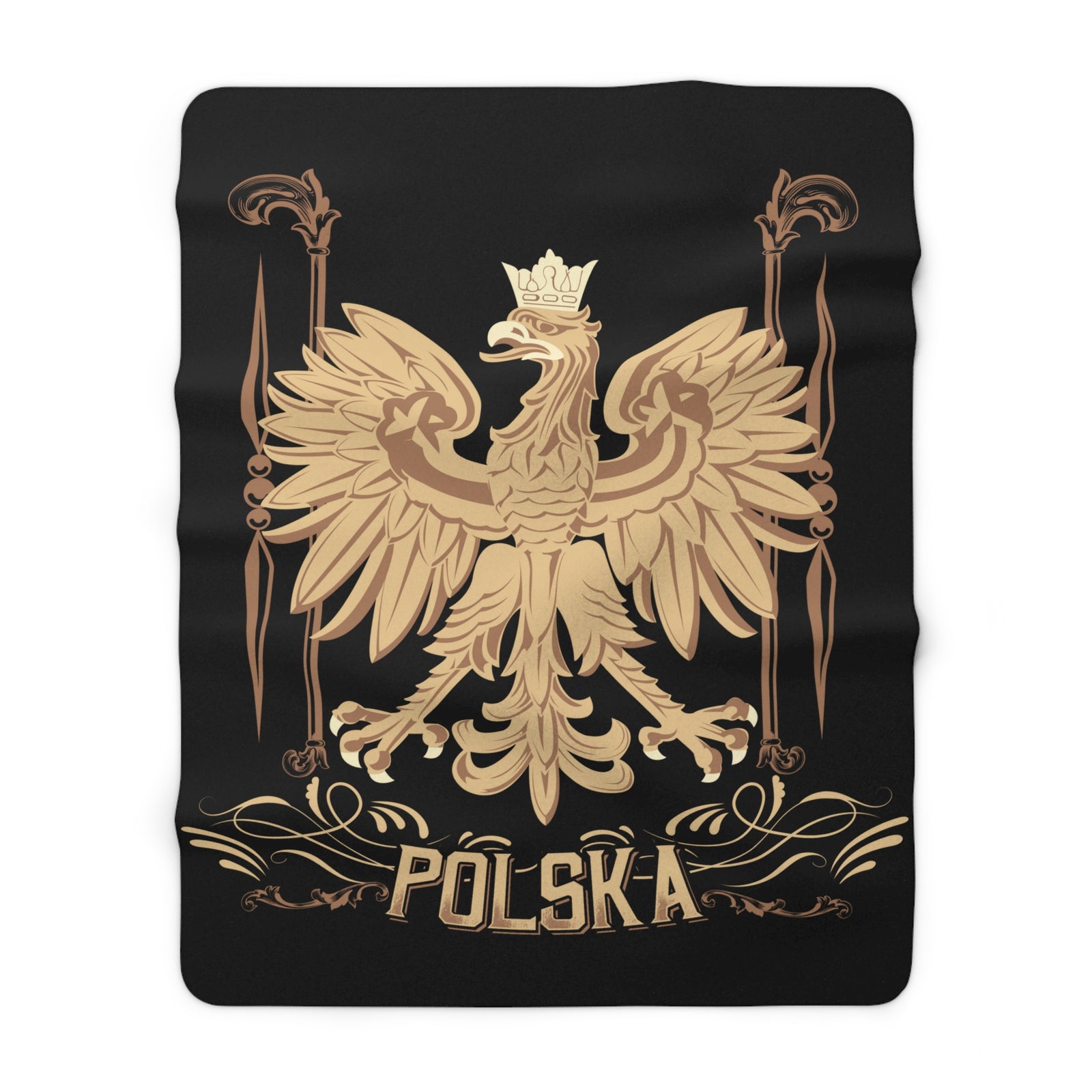Polska Eagle Sherpa Fleece Blanket