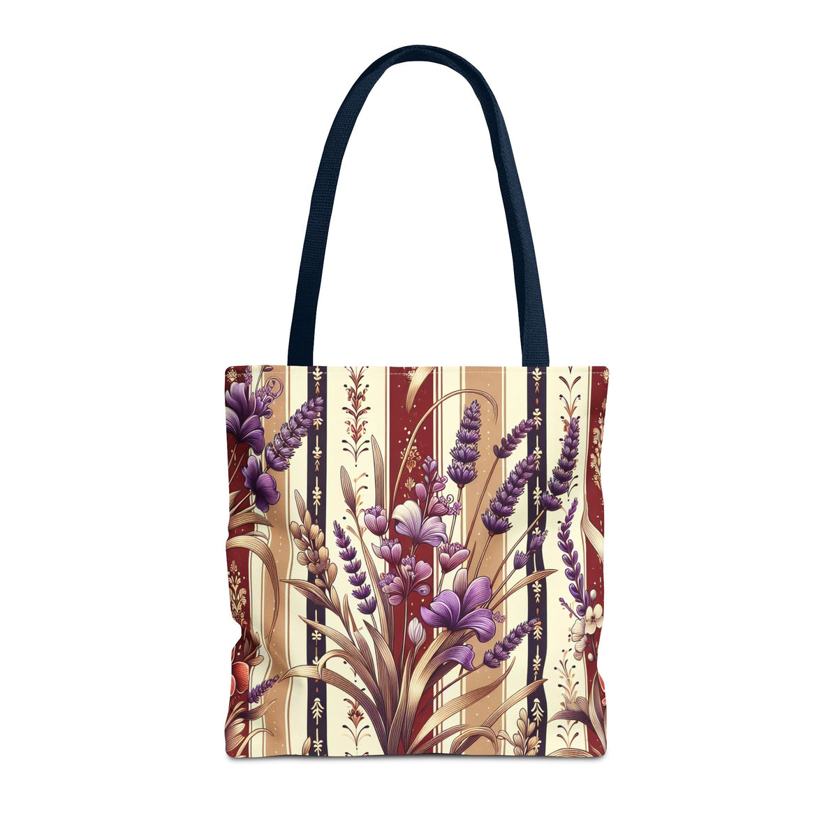 Lavender Floral Pattern Tote Bag