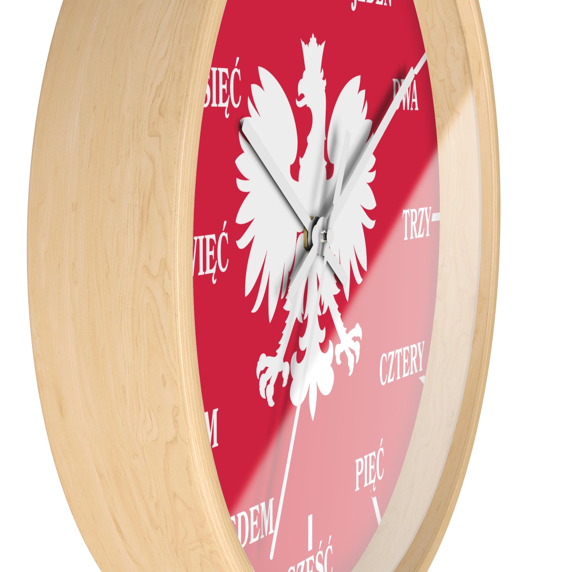 Polish Numbers Wall Clock