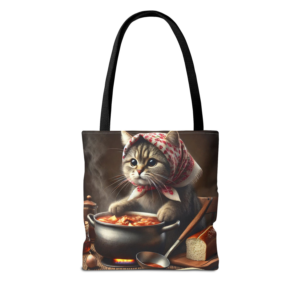 Cute Polish Cat Cooking Bigos Tote Bag