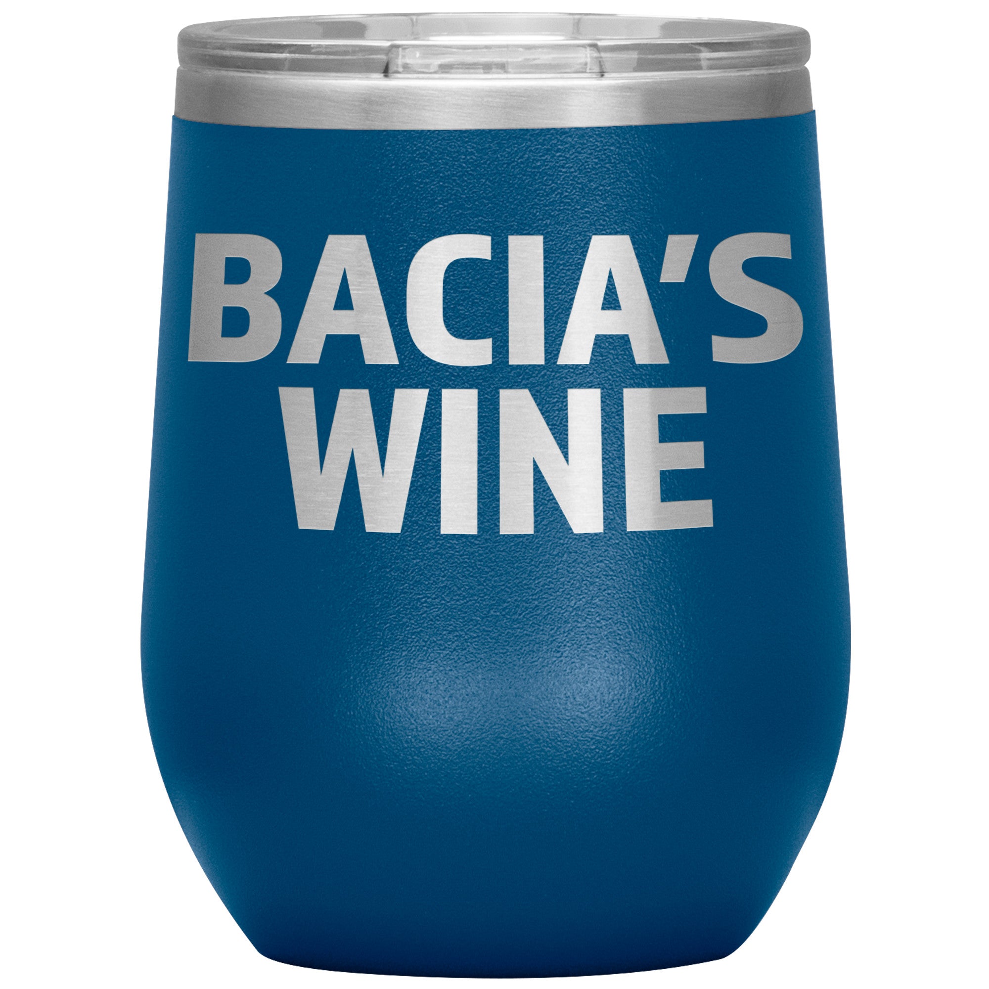 Babcia's Insulated Wine Tumbler Tumblers teelaunch Blue  