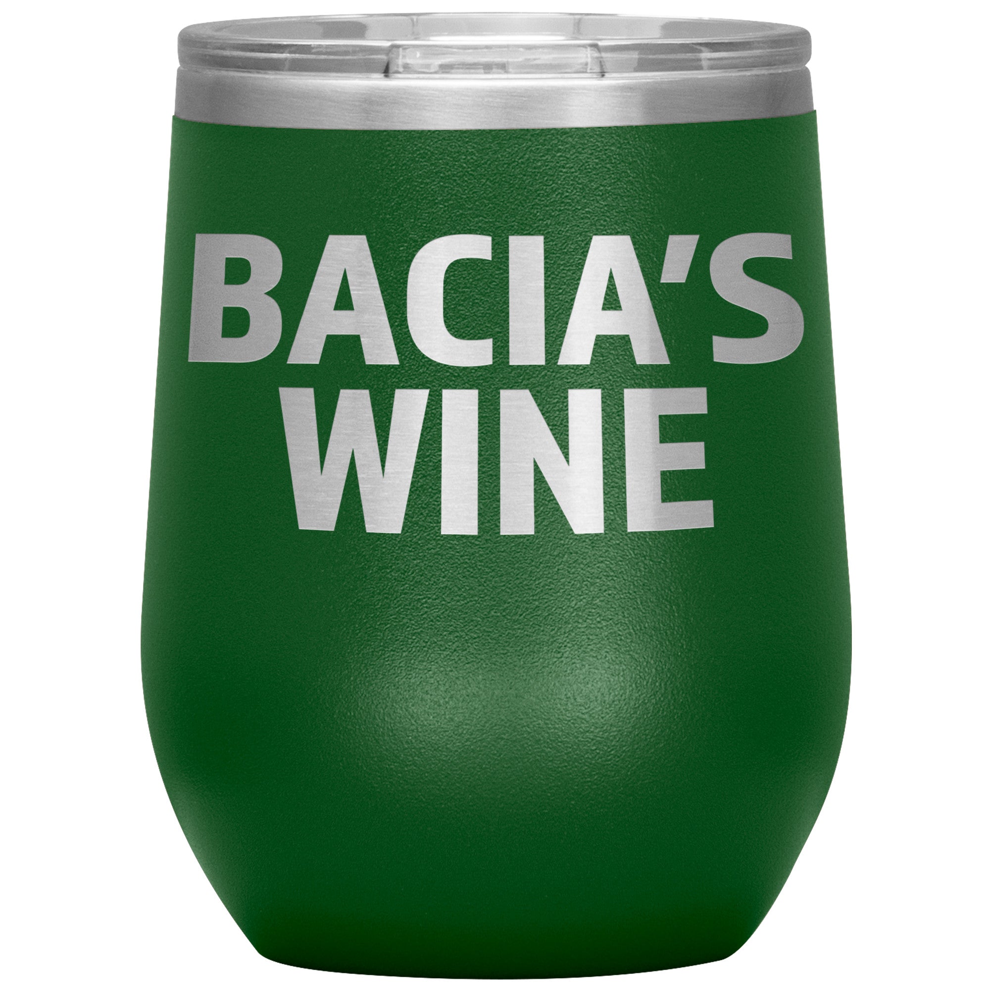 Babcia's Insulated Wine Tumbler Tumblers teelaunch Green  
