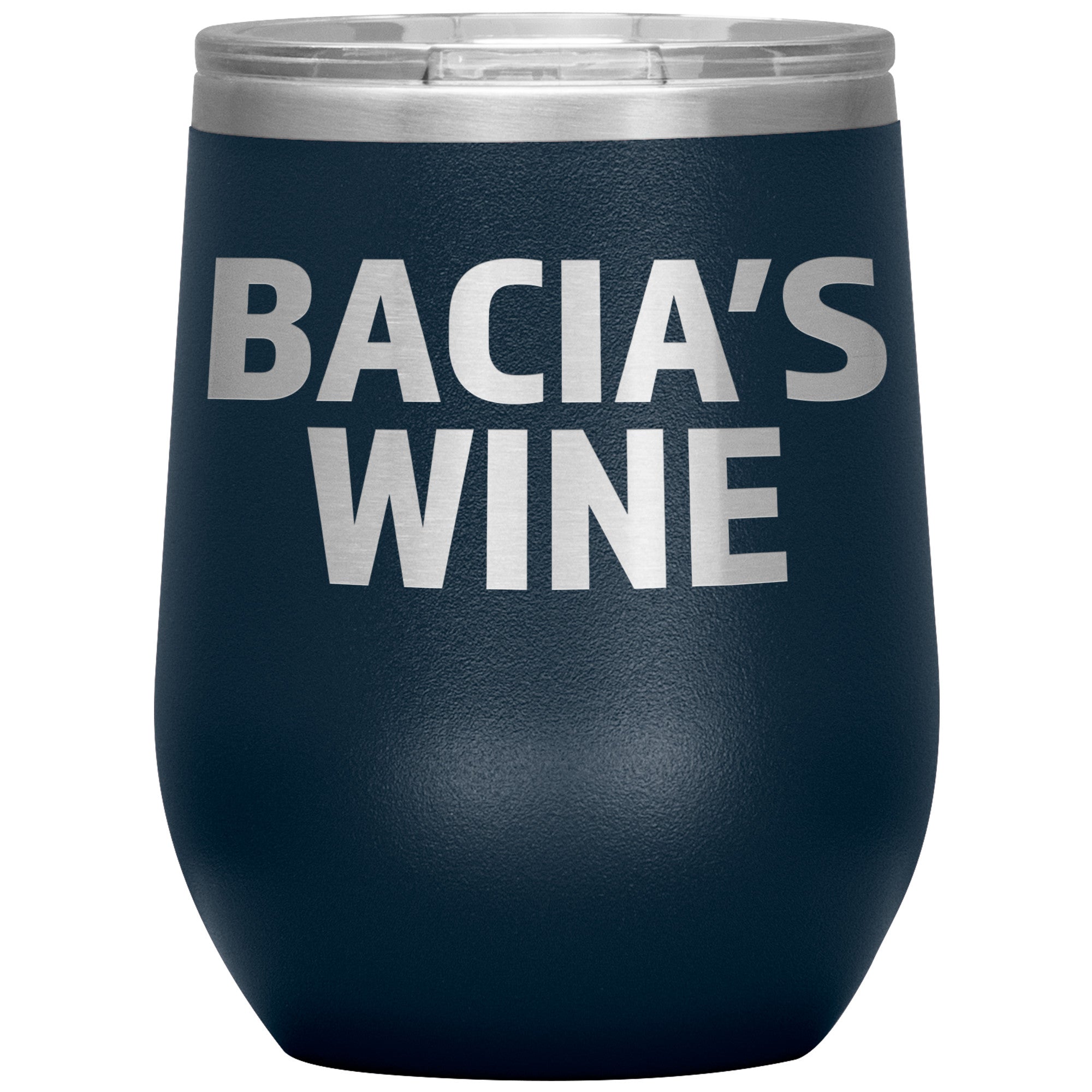Babcia's Insulated Wine Tumbler Tumblers teelaunch Navy  