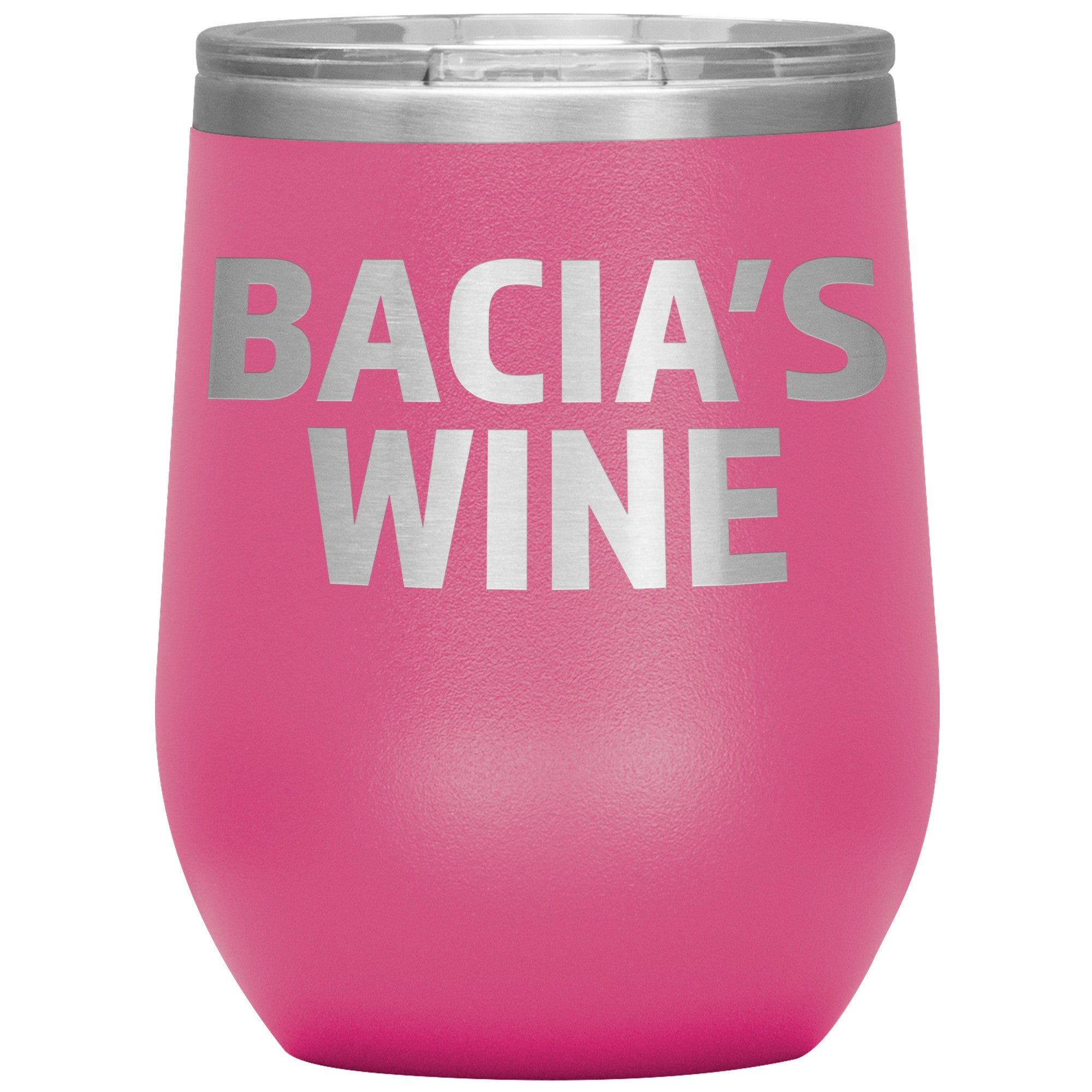 Babcia's Insulated Wine Tumbler Tumblers teelaunch Pink  