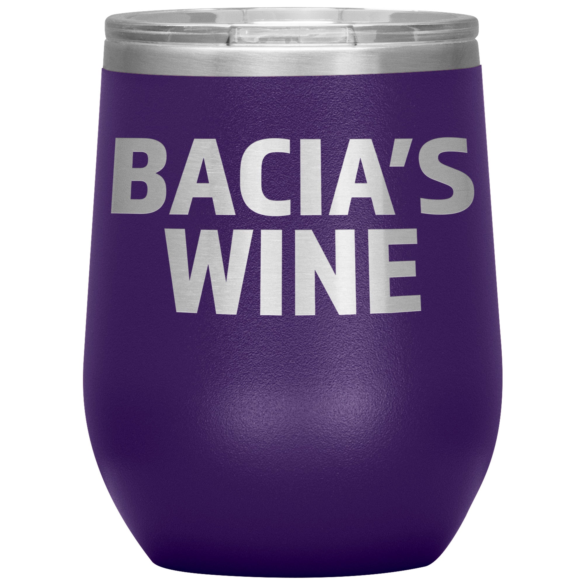 Babcia's Insulated Wine Tumbler Tumblers teelaunch Purple  