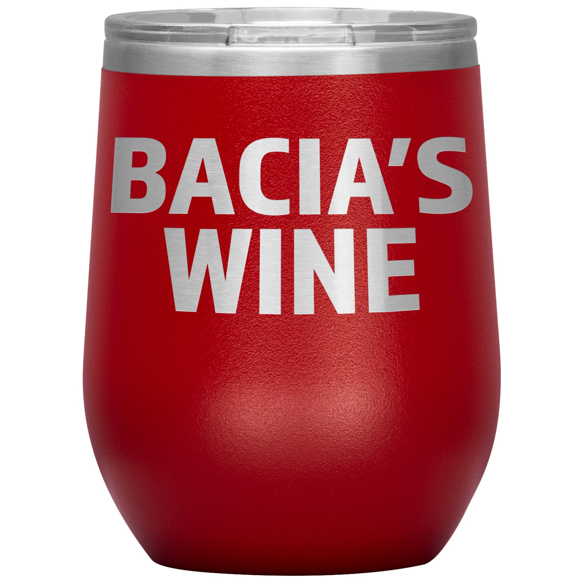 Babcia's Insulated Wine Tumbler Tumblers teelaunch Red  