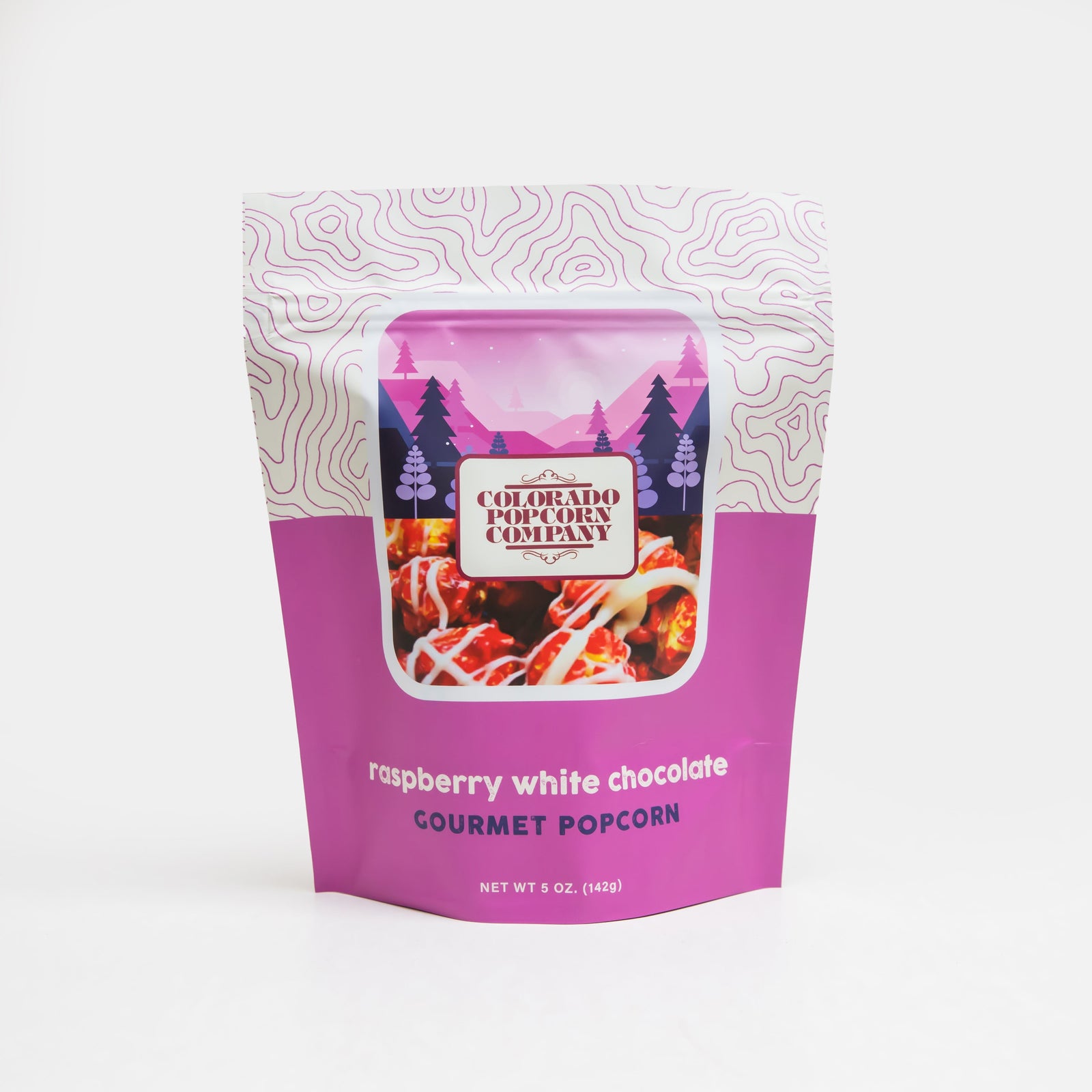 Raspberry White Chocolate Popcorn