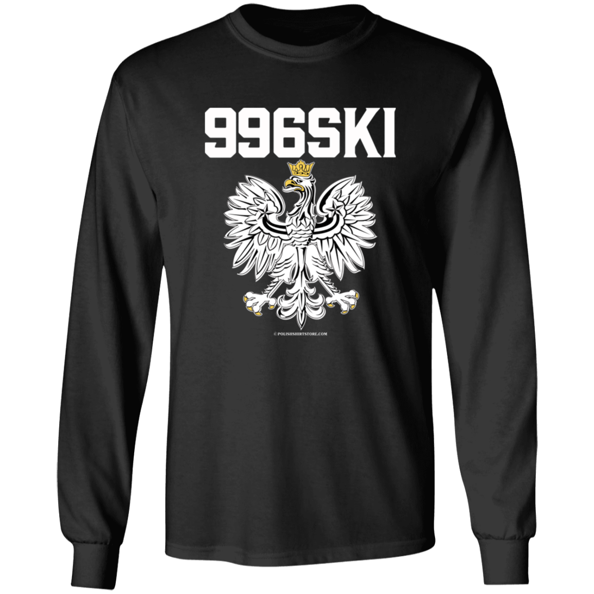 996SKI Apparel CustomCat G540 LS T-Shirt Black S