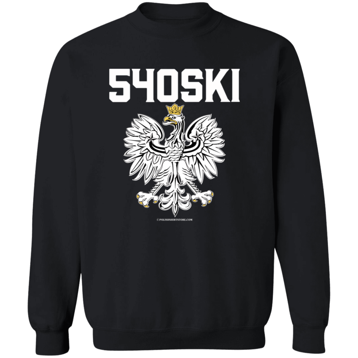 540ski Apparel CustomCat G180 Crewneck Pullover Sweatshirt Black S