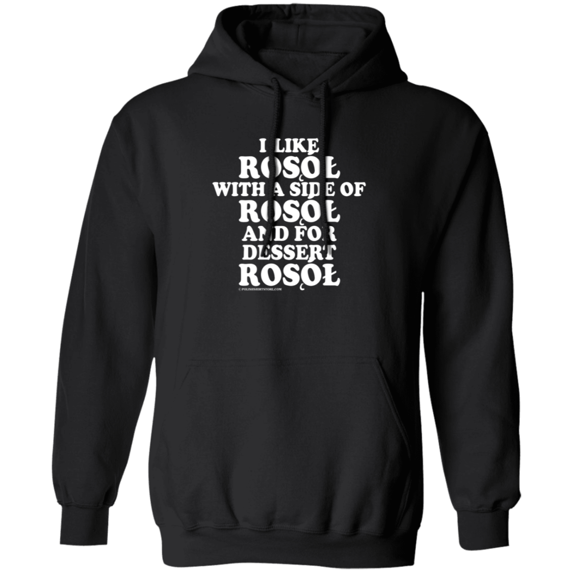 Rosol With A Side Of Rosol Apparel CustomCat G185 Pullover Hoodie Black S
