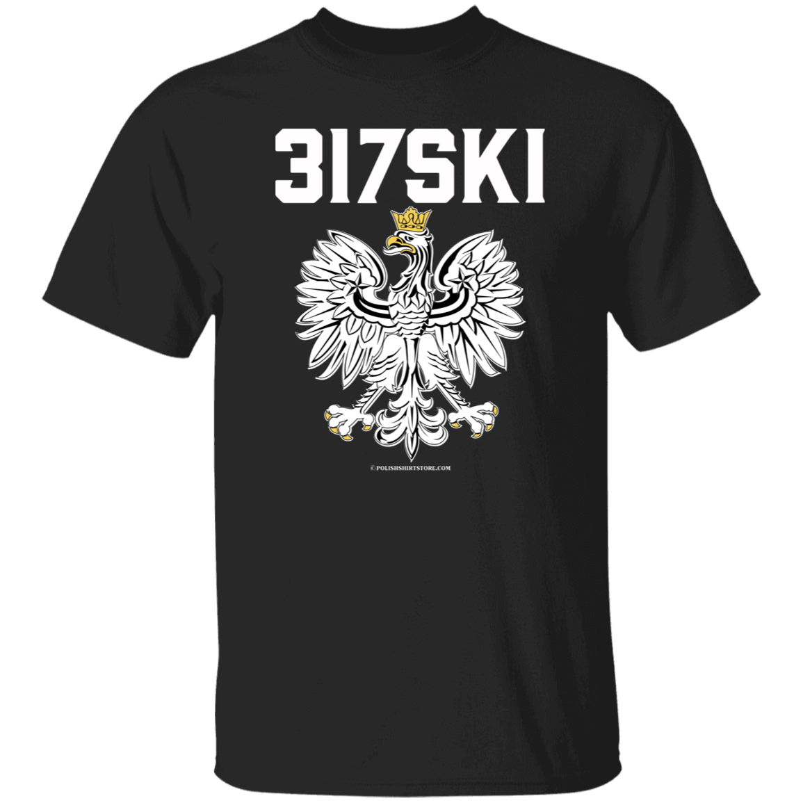 317SKI Apparel CustomCat G500 5.3 oz. T-Shirt Black S