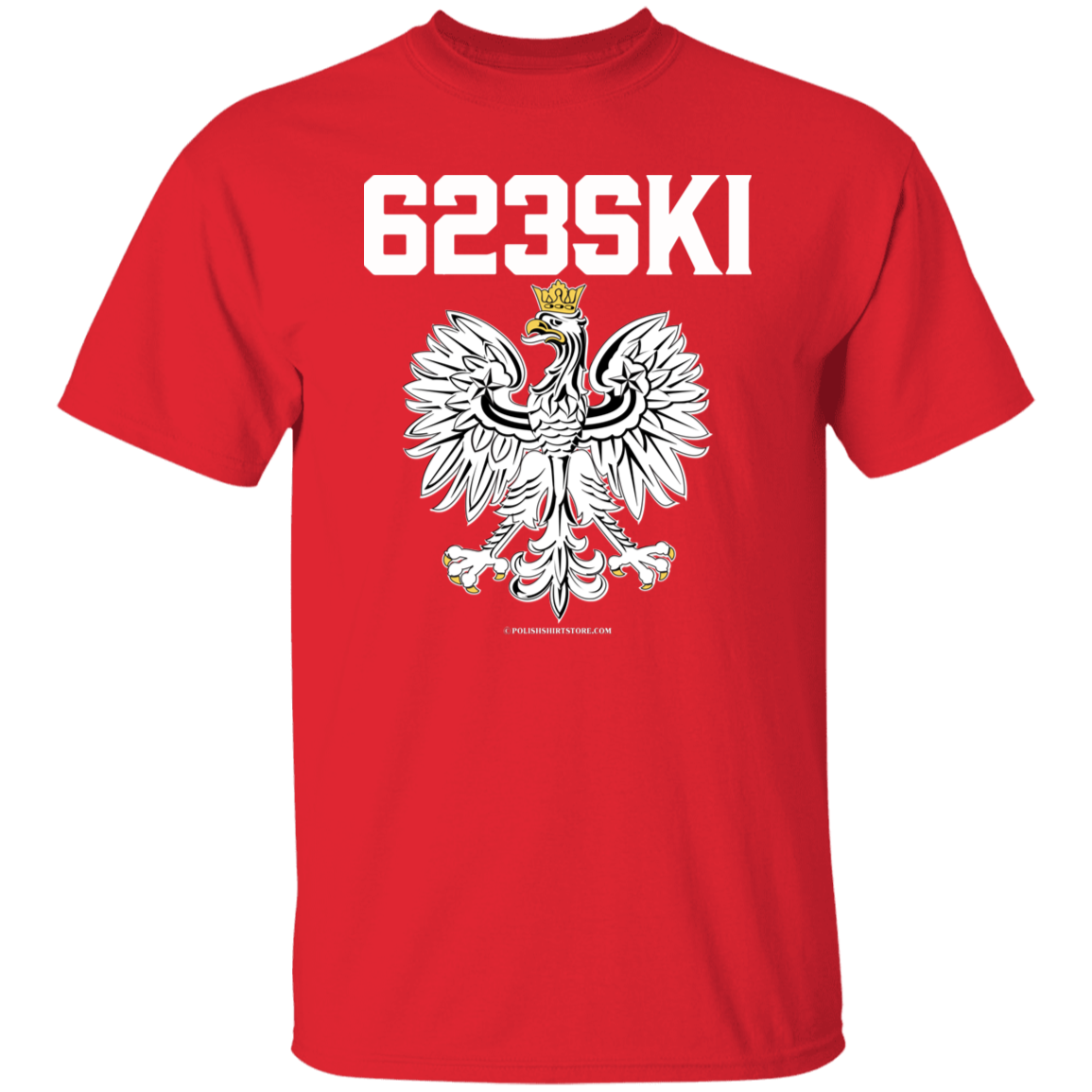 623SKI Apparel CustomCat G500 5.3 oz. T-Shirt Red S