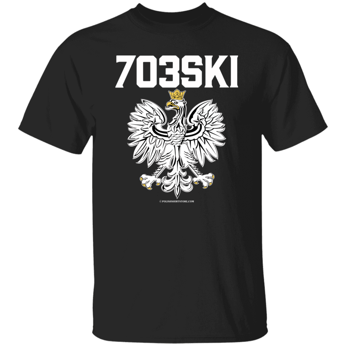703ski Apparel CustomCat G500 5.3 oz. T-Shirt Black S