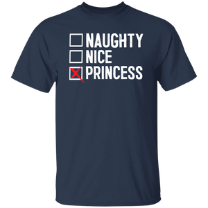 Naughty Nice Princess - Navy / S - Polish Shirt Store