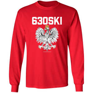 630ski - G240 LS Ultra Cotton T-Shirt / Red / S - Polish Shirt Store