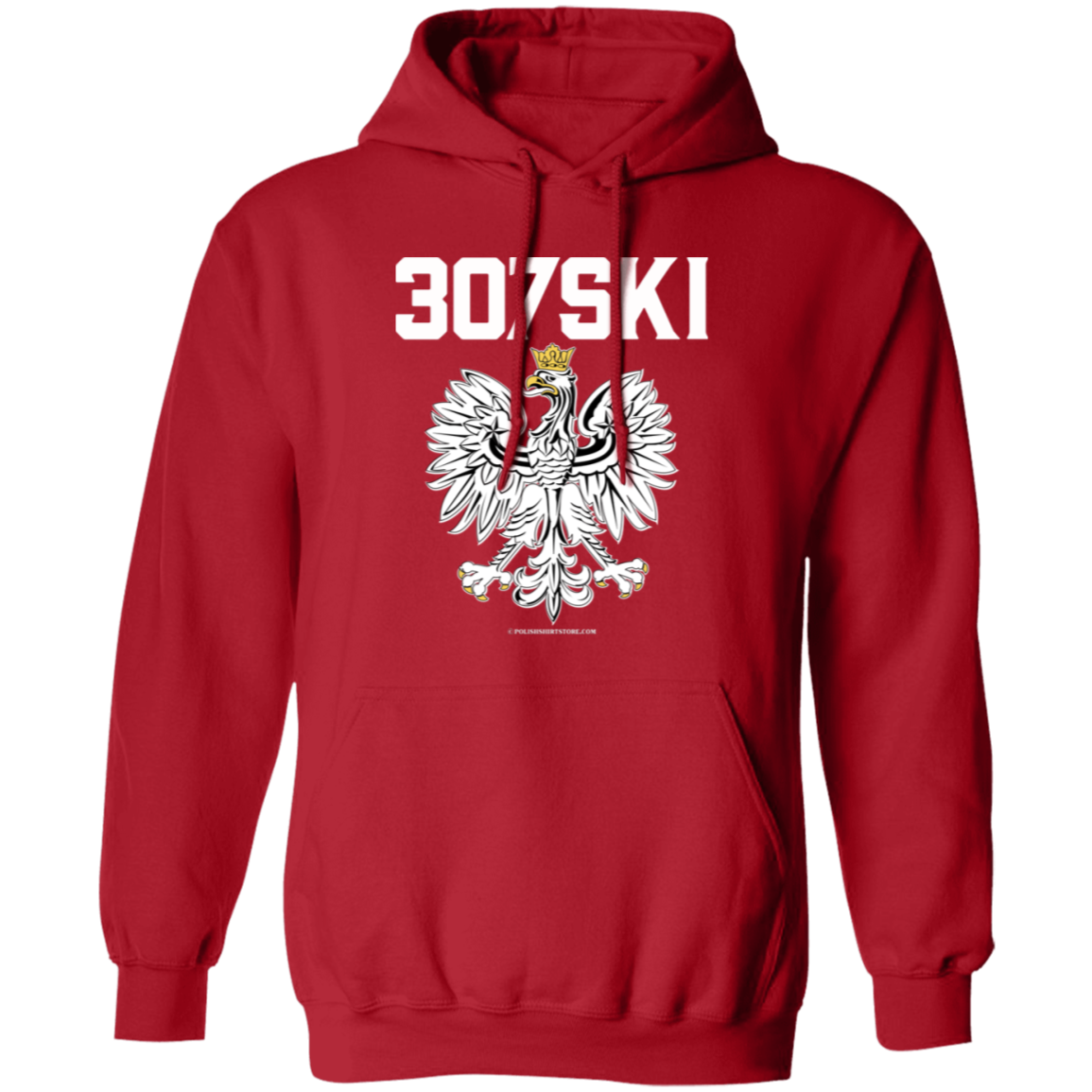 307SKI Apparel CustomCat G185 Pullover Hoodie Red S