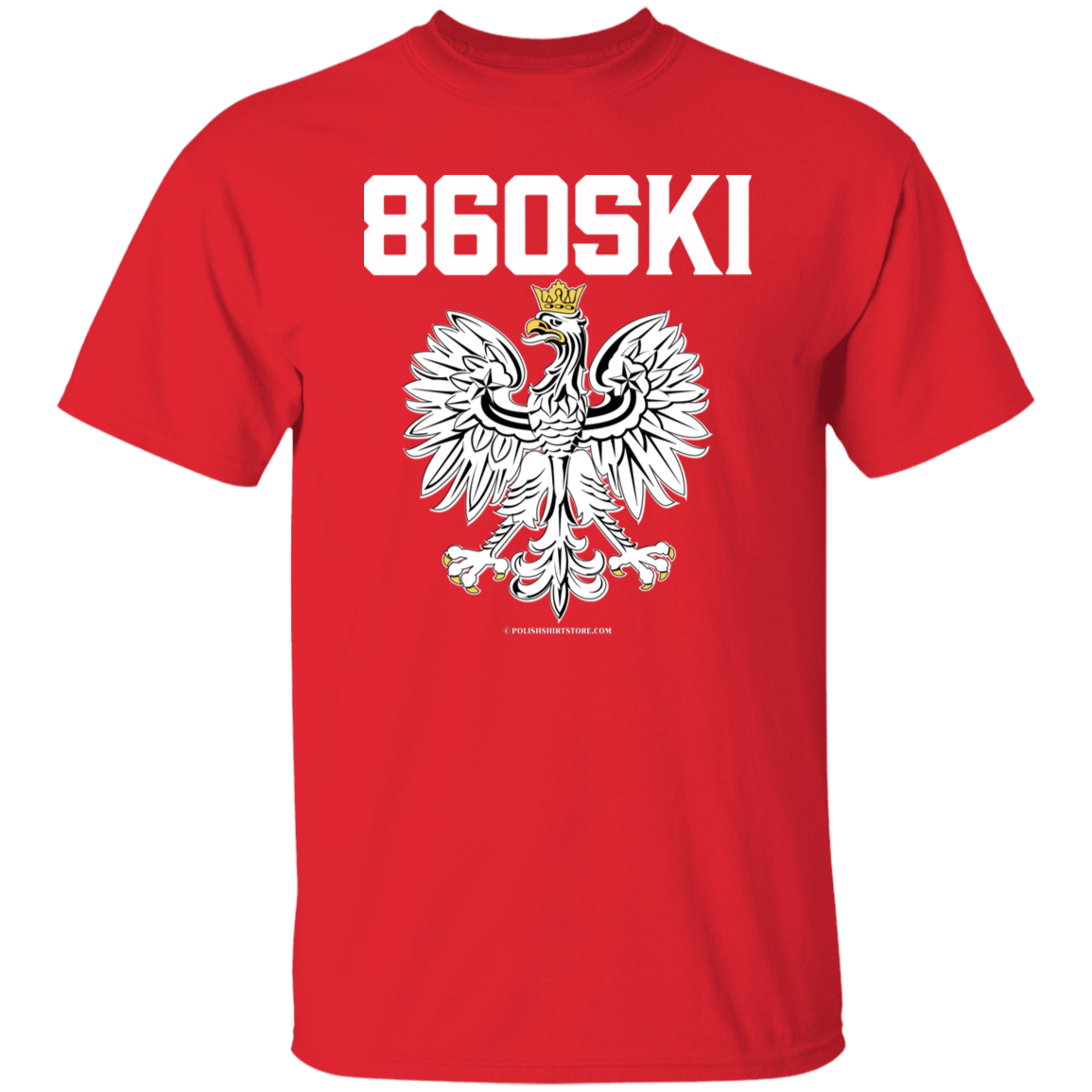 860SKI Apparel CustomCat G500 5.3 oz. T-Shirt Red S