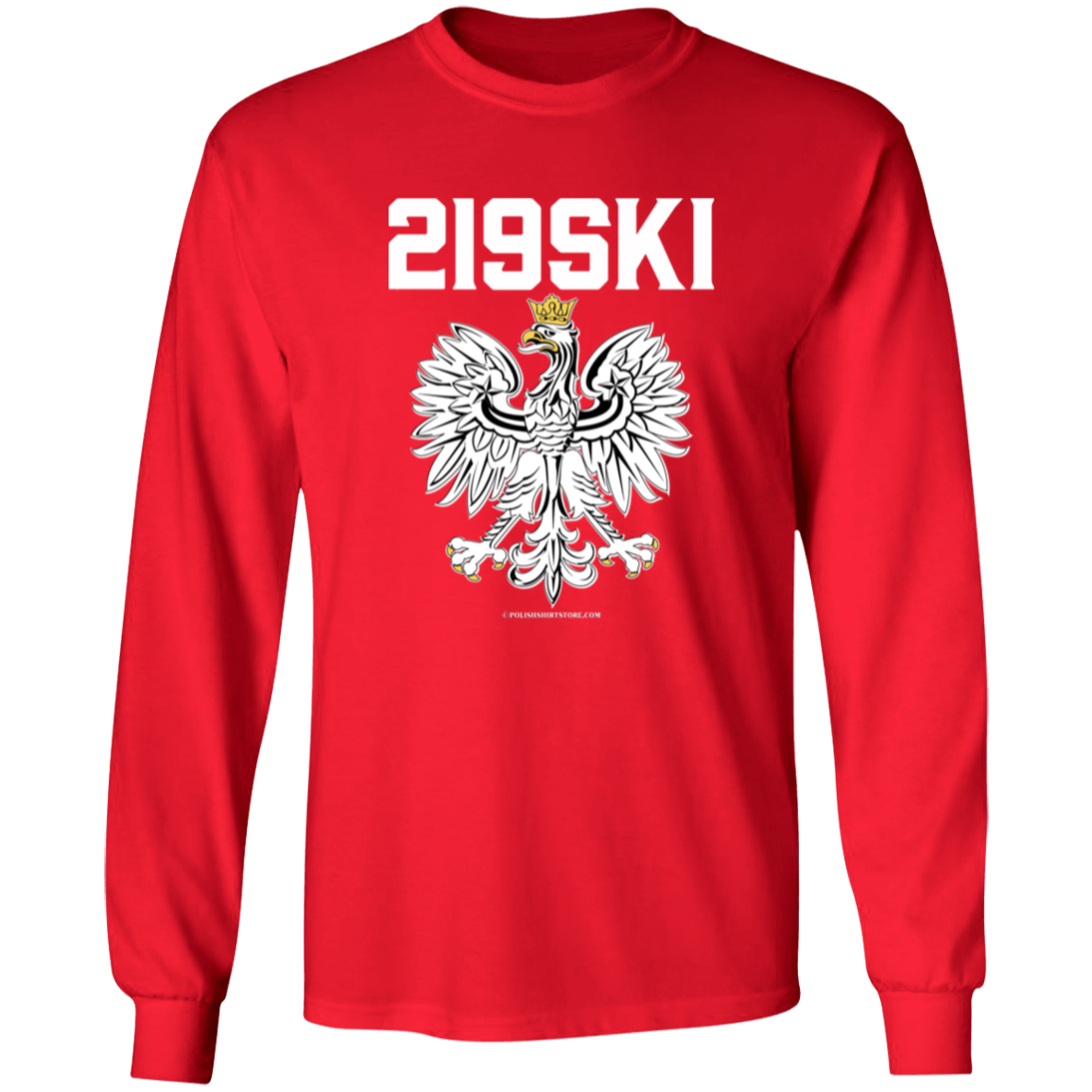 219SKI Apparel CustomCat G240 LS Ultra Cotton T-Shirt Red S