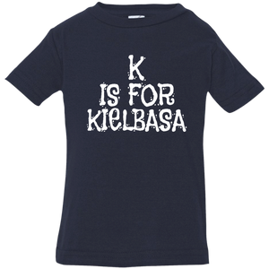 K Is For Kielbasa Infant & Toddler T-Shirt - Infant  T-Shirt / Navy / 6 Months - Polish Shirt Store