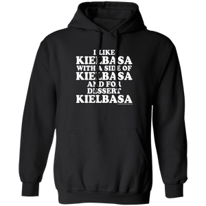 Kielbasa With A Side Of Kielbasa - G185 Pullover Hoodie / Black / S - Polish Shirt Store