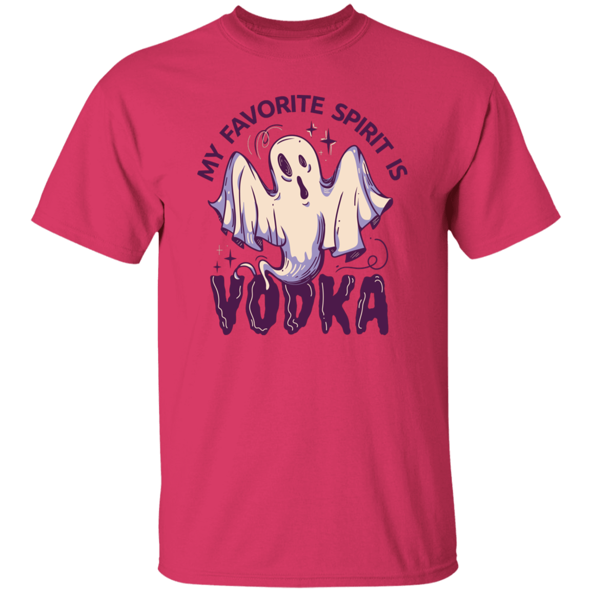 My Favorite Spirit is Vodka T-shirt T-Shirts CustomCat Heliconia S 