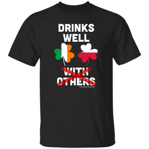 Drinks Well Not With Others - G500 5.3 oz. T-Shirt / Black / S - Polish Shirt Store