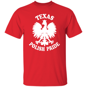 Texas  Polish Pride - G500 5.3 oz. T-Shirt / Red / S - Polish Shirt Store