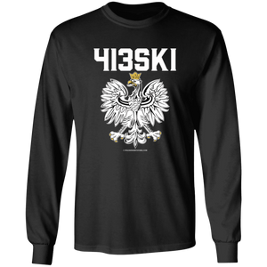 413SKI - G240 LS Ultra Cotton T-Shirt / Black / S - Polish Shirt Store