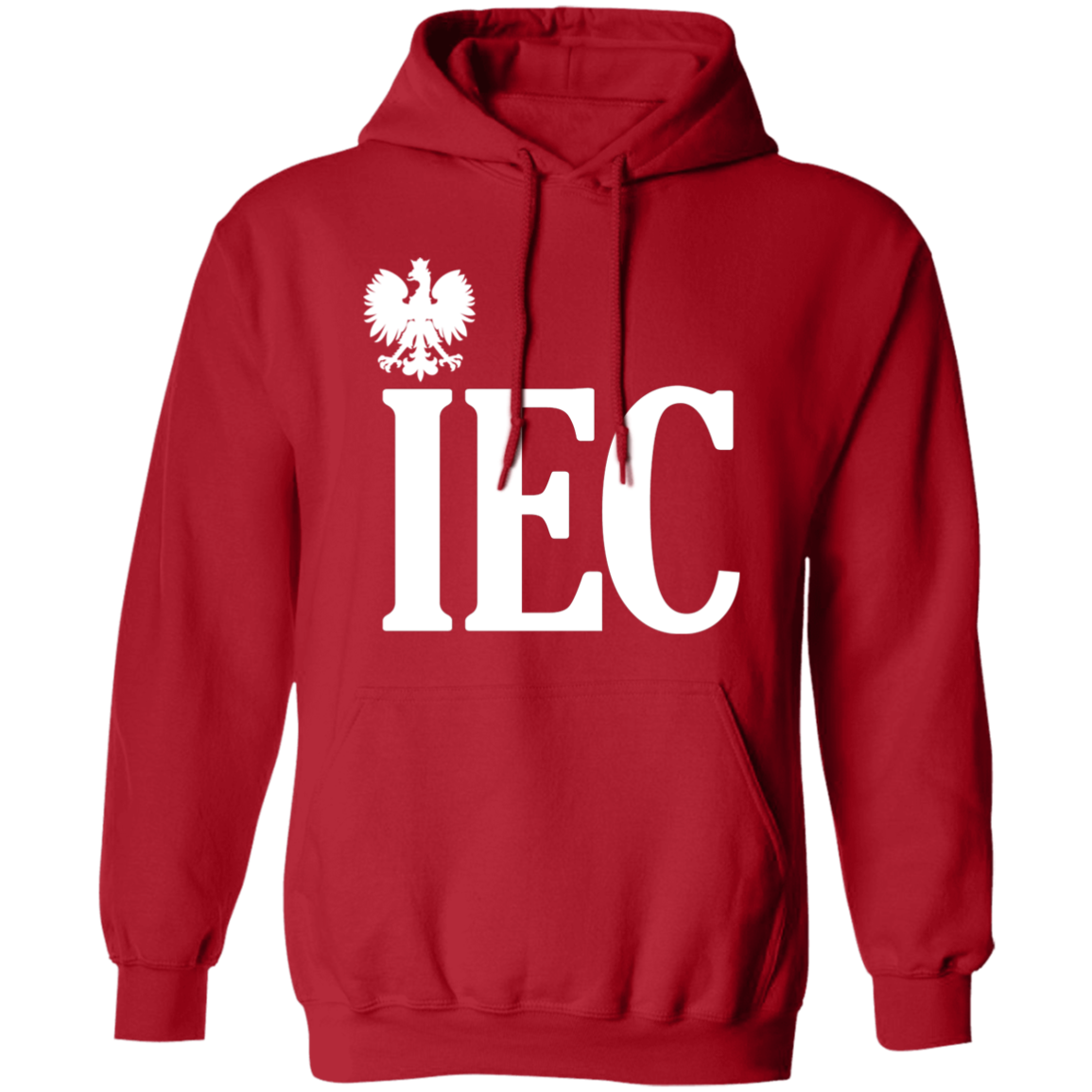 IEC Polish Surname Ending Apparel CustomCat G185 Pullover Hoodie Red S