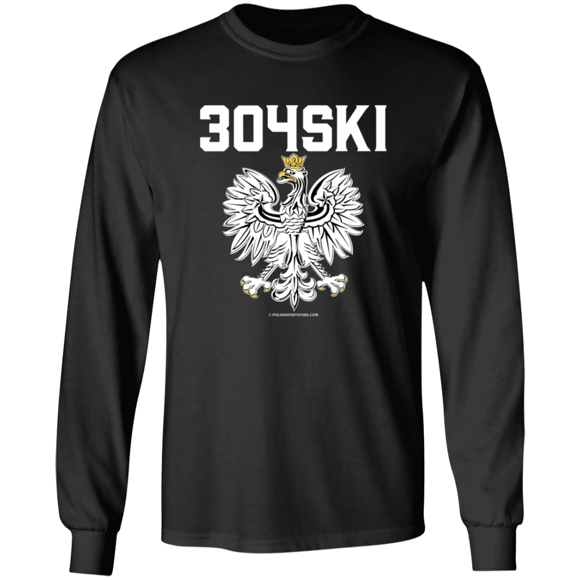 304SKI Apparel CustomCat G540 LS T-Shirt Black S