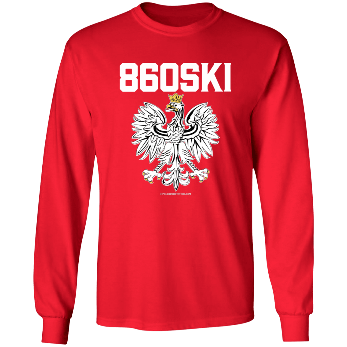 860SKI Apparel CustomCat G540 LS T-Shirt Red S