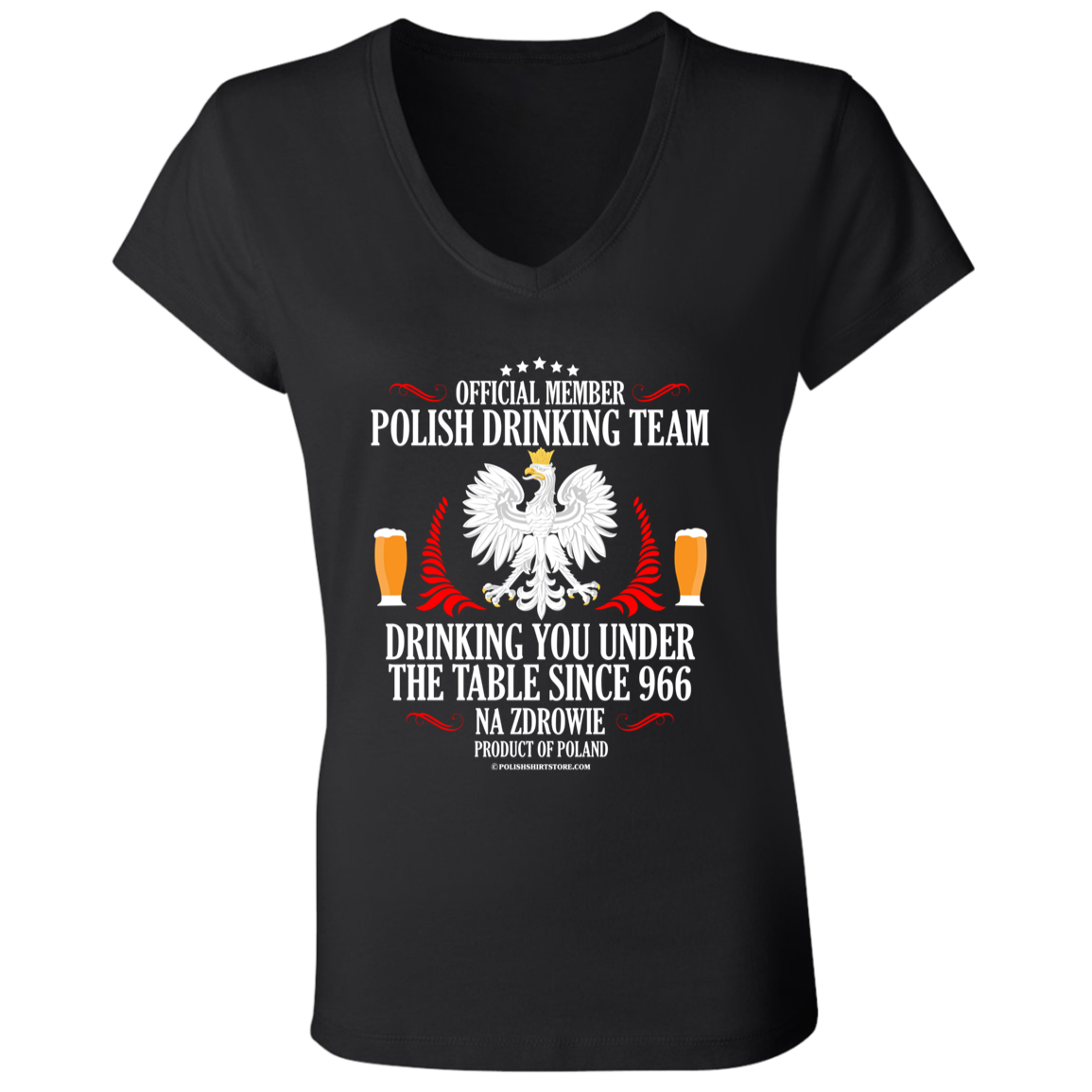Official Member Of The Polish Drinking Team Apparel CustomCat   