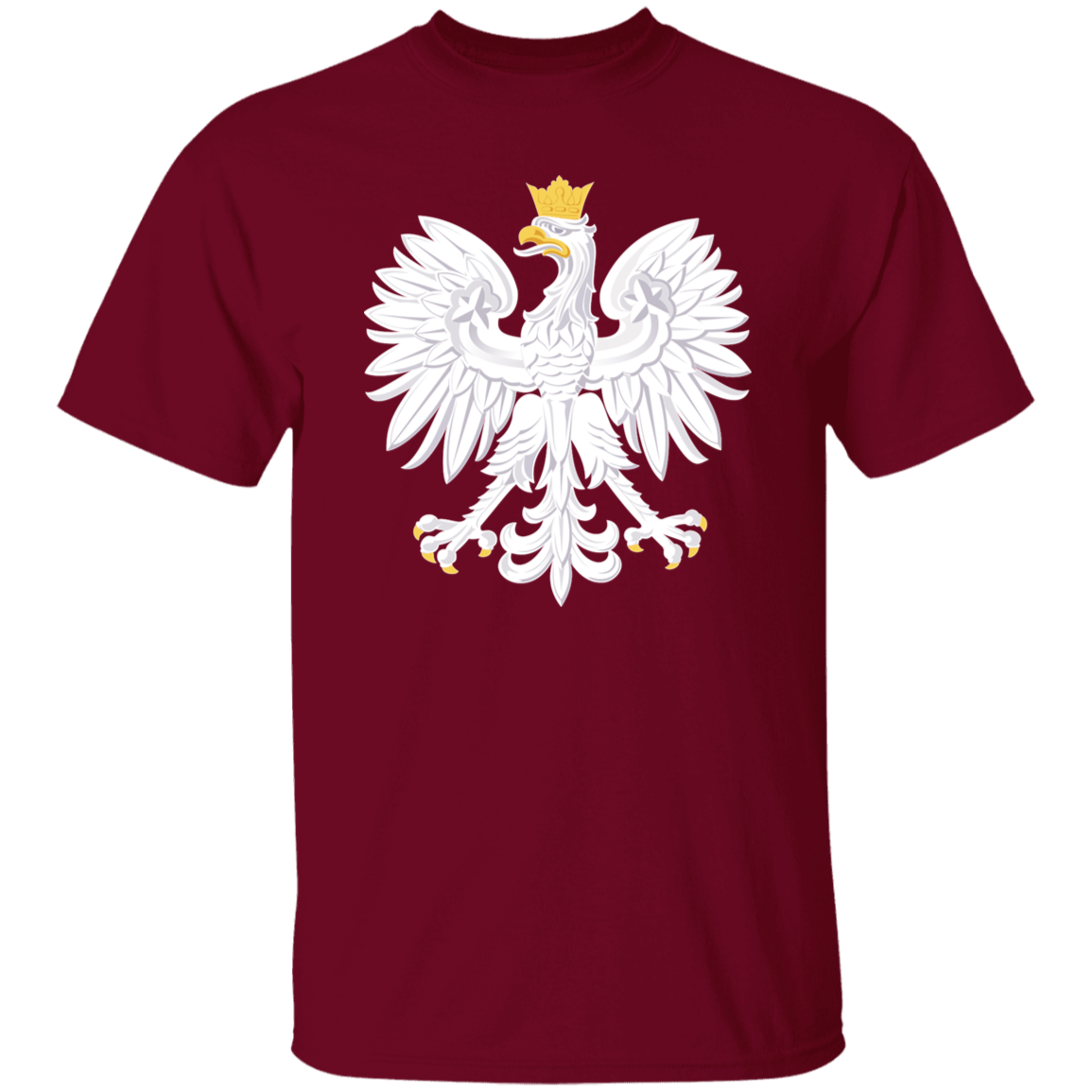 Polish Eagle T-Shirt T-Shirts CustomCat Garnet S 