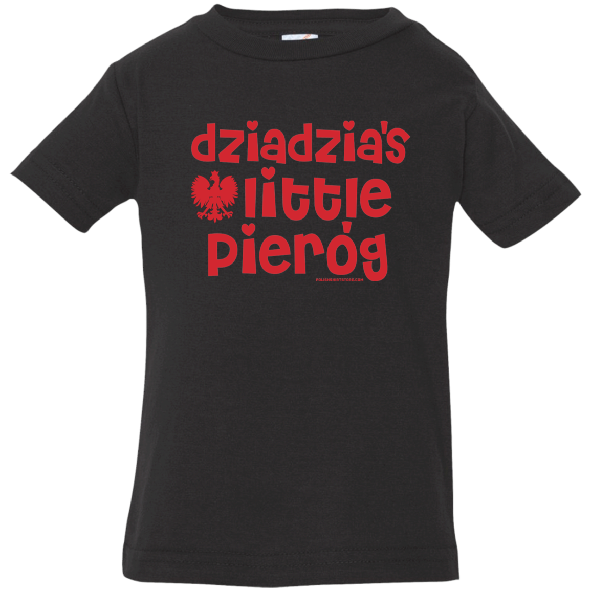Dziadzia's Little Pierogi Infant & Toddler T-Shirt Apparel CustomCat Infant  T-Shirt Black 6 Months